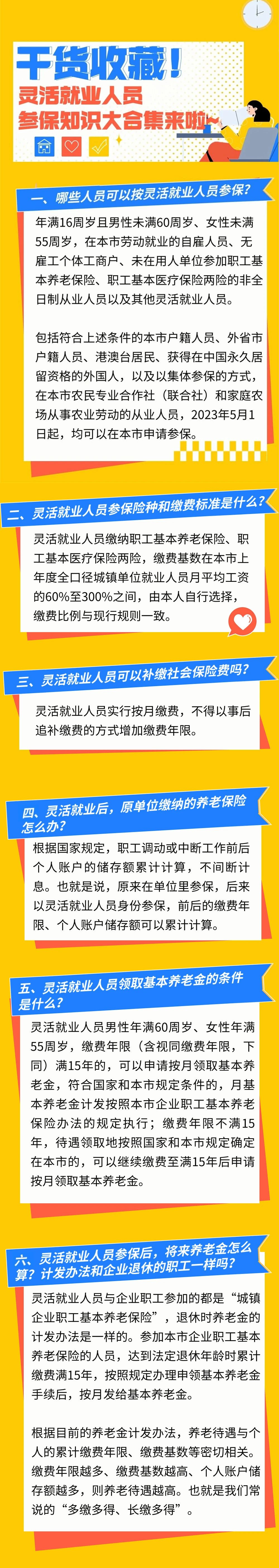 干貨收藏！上海靈活就業(yè)人員參保知識(shí)大合集來(lái)啦~