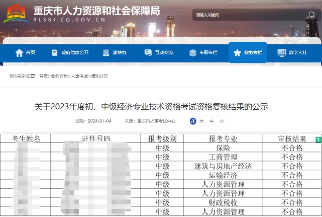 多地經(jīng)濟(jì)師考后審核結(jié)果公示，這些同學(xué)不合格…